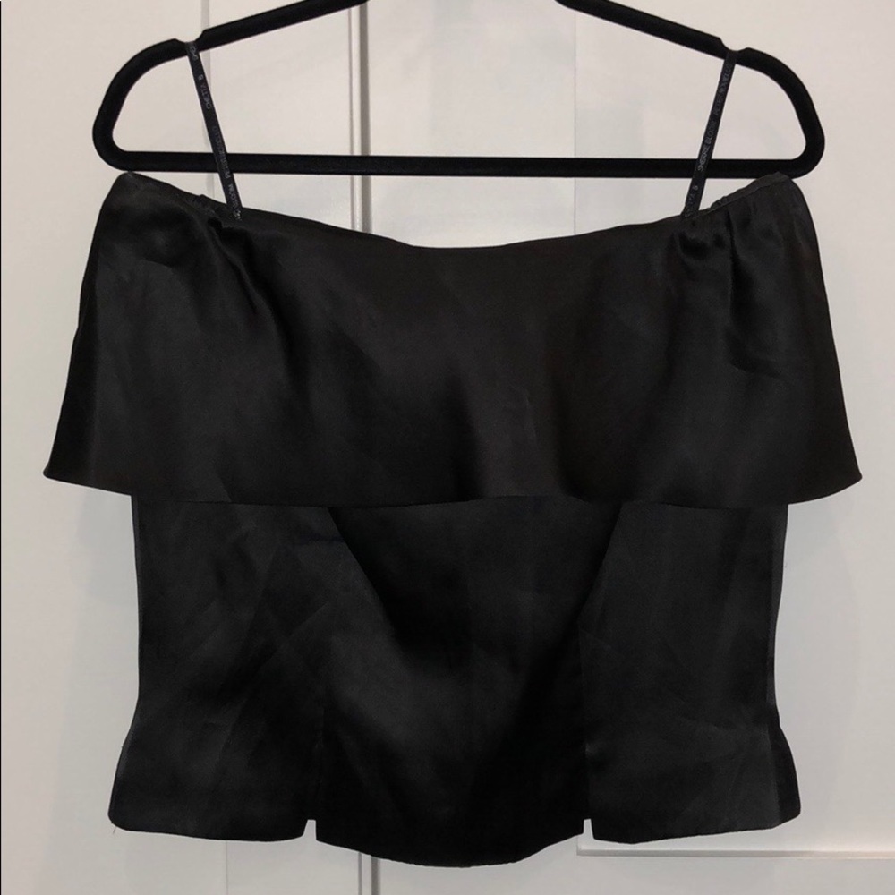 CHETTA B SILK OFF SHOULDER TOP